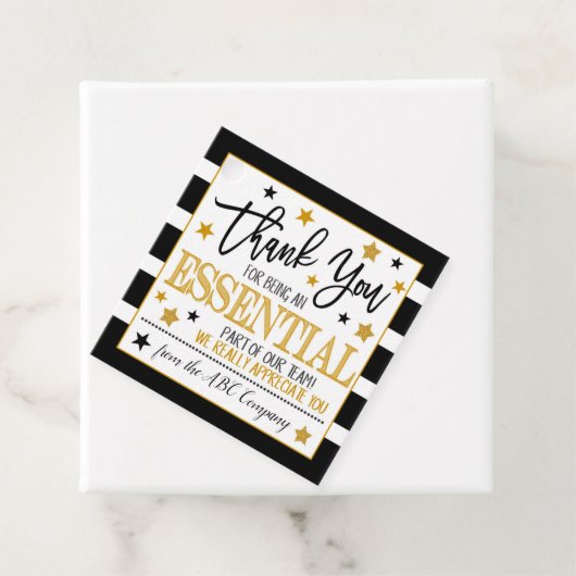 Geschenkmarke für Mitarbeiter Geschenkanhänger (Beispiel)