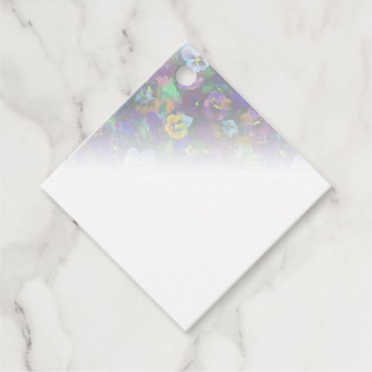 Geschenkmarke für Stiefmütterchen [lila] Geschenkanhänger (Vorderseite)