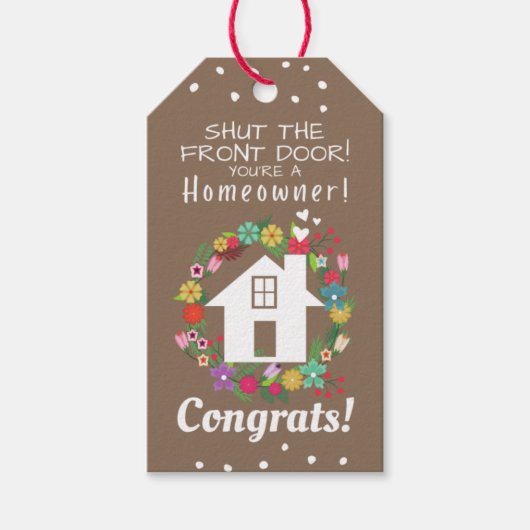 Geschenkmarke für Verkäufer schließen / Danke Gesc Geschenkanhänger (Vorderseite)