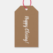 Geschenkmarke für Verkäufer schließen / Danke Gesc Geschenkanhänger (Rückseite)