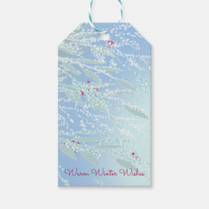 Geschenkmarke für Winterzweige Geschenkanhänger