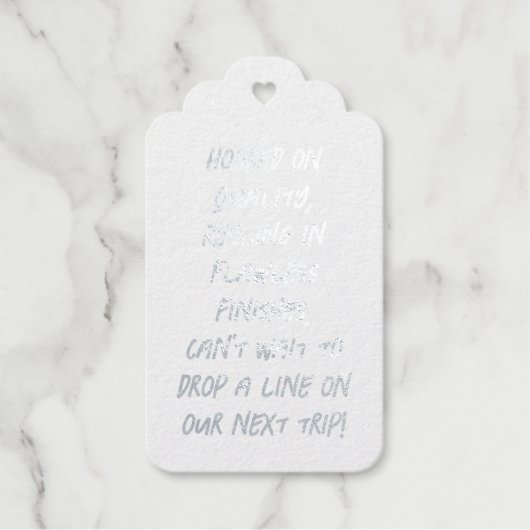 Geschenkmarke Geschenkanhänger (Vorderseite)