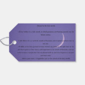 Geschenkmarke Geschenkanhänger (Rückseite Horizontal)