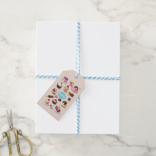 Geschenkmarke Geschenkanhänger (Mit Garn)