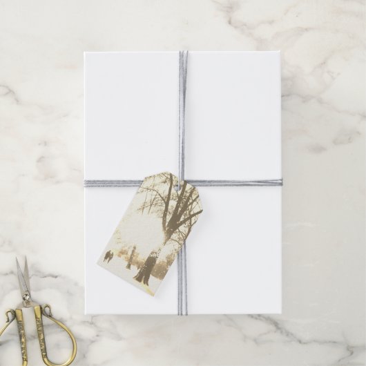 Geschenkmarke Geschenkanhänger (Mit Garn)