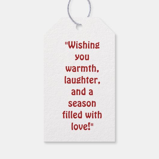 Geschenkmarke Geschenkanhänger (Rückseite)