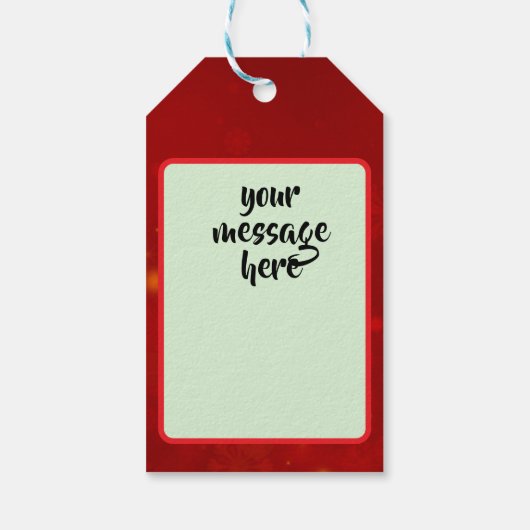 Geschenkmarke Geschenkanhänger (Rückseite)