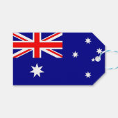 Geschenkmarke mit Flagge Australiens Geschenkanhänger (Vorderseite (Horizontal))