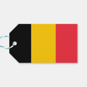 Geschenkmarke mit Flagge Belgiens Geschenkanhänger (Rückseite Horizontal)