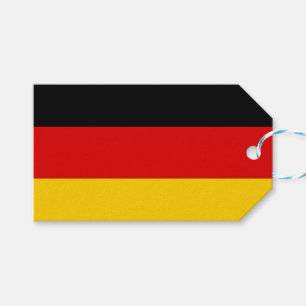 Geschenkmarke mit Flagge Deutschlands Geschenkanhänger