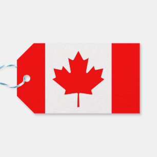 Geschenkmarke mit Flagge Kanadas Geschenkanhänger