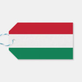 Geschenkmarke mit Flagge Ungarns Geschenkanhänger (Rückseite Horizontal)