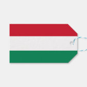 Geschenkmarke mit Flagge Ungarns Geschenkanhänger (Vorderseite (Horizontal))