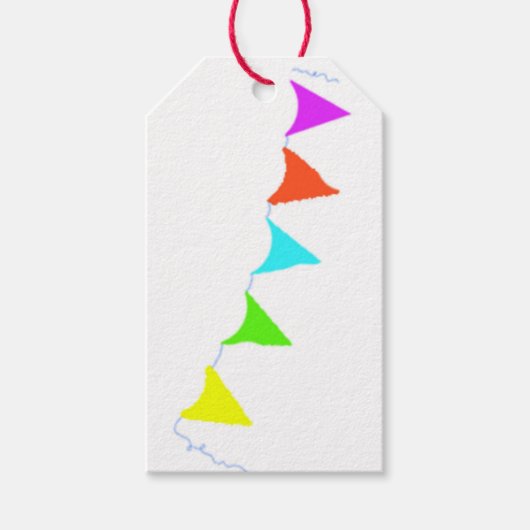 Geschenkmarke mit Party-Banner Geschenkanhänger (Vorderseite)