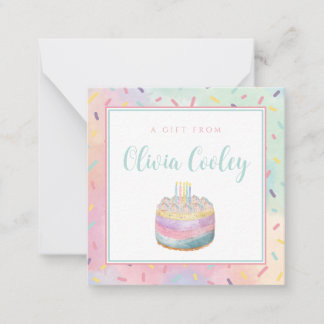 Geschenkmarke Personalisiert Mitteilungskarte