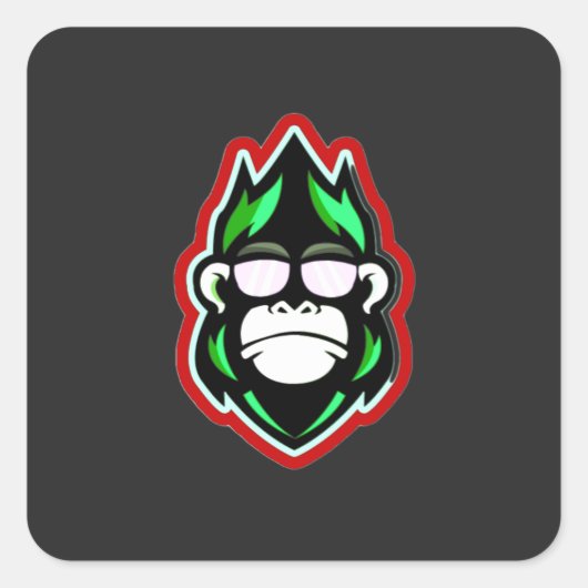 Geschenkmarke Quadratischer Aufkleber (Vorderseite)