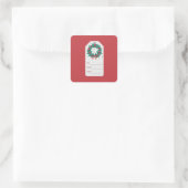 Geschenkmarke Quadratischer Aufkleber (Tasche)