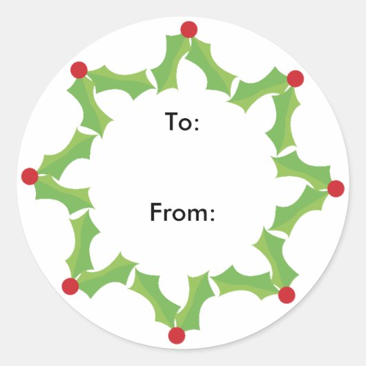 Geschenkmarke Runder Aufkleber (Vorderseite)