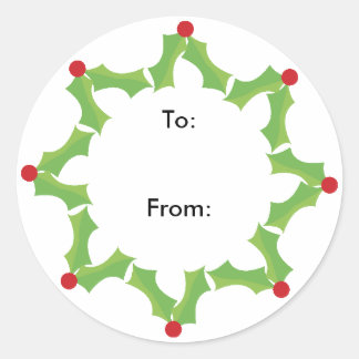 Geschenkmarke Runder Aufkleber