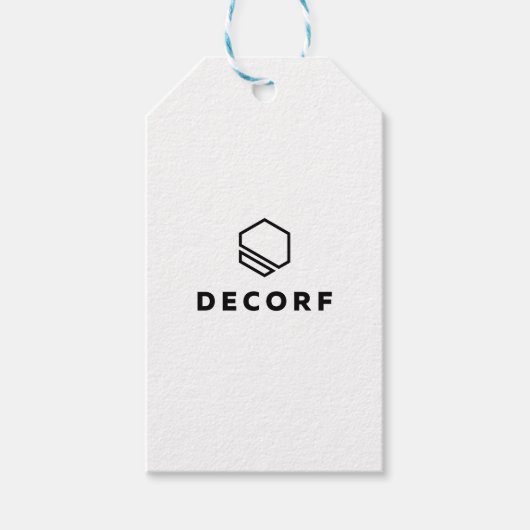 Geschenkmarken Blau und Weißwein Geschenkanhänger (Vorderseite)