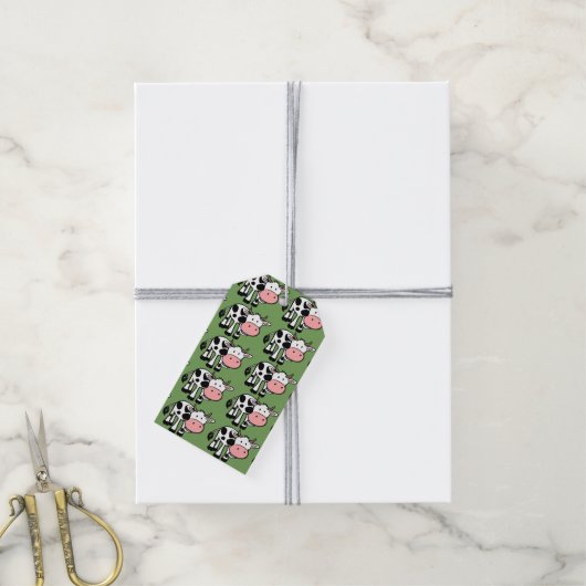 Geschenkmarken für Kühe Geschenkanhänger (Mit Garn)