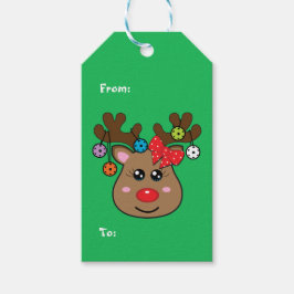 Geschenkmarken für Rentiere Geschenkanhänger