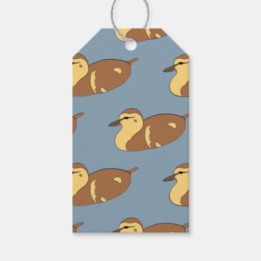 Geschenkmarken für wilde Enten Geschenkanhänger (Vorderseite)