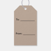 Geschenkmarken für wilde Enten Geschenkanhänger (Rückseite)