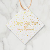 Geschenkmarken mit Glitzer Geschenkanhänger (Vorderseite)