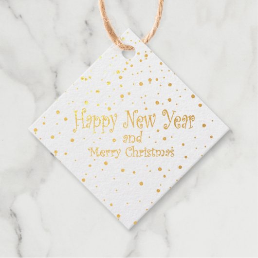 Geschenkmarken mit Glitzer Geschenkanhänger (Vorderseite)