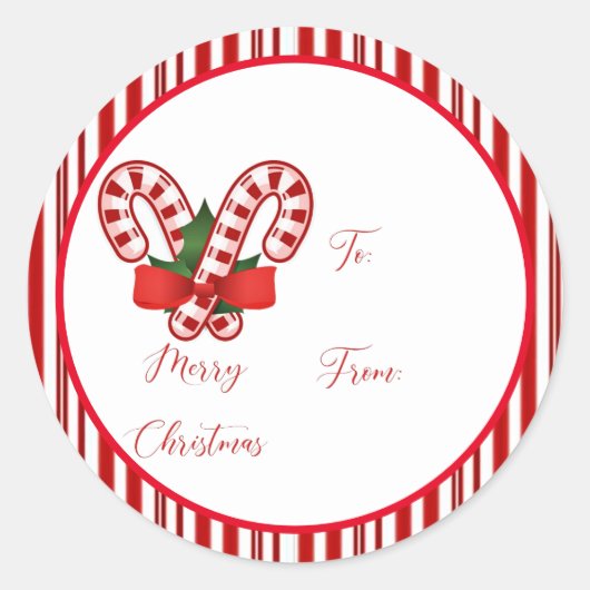 Geschenkmarken Runder Aufkleber (Vorderseite)