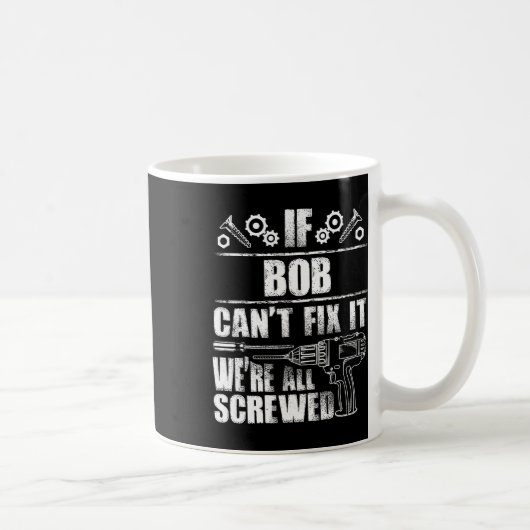 Geschenkname Fix Es Funny Geburtstag Personalisier Kaffeetasse (Rechts)