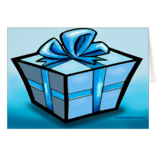 Geschenkpackung blau