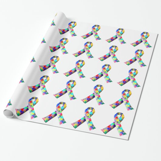 Geschenkpackung für Autismus-Bewusstsein Geschenkpapier (Ungerollt)