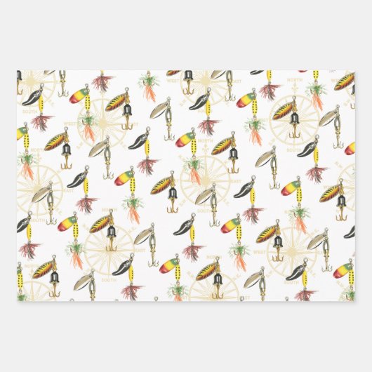 Geschenkpackung für Bobber, Lures und Trout Geschenkpapier Set (Vorderseite 2)