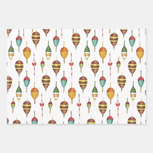 Geschenkpackung für Bobber, Lures und Trout Geschenkpapier Set (Vorderseite)