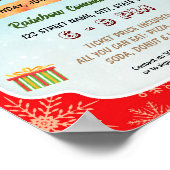 Geschenkpackung für Feiertage Poster (Ecke)