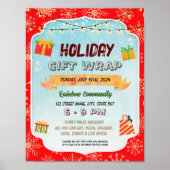 Geschenkpackung für Feiertage Poster (Vorne)