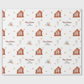 Geschenkpackung für Krippen - Mit Text angepasst Geschenkpapier (Flach)