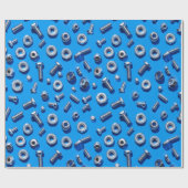 Geschenkpackung für Manly Man Gear Head Nuts and B Geschenkpapier (Flach)