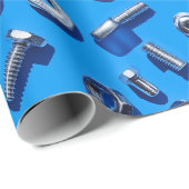 Geschenkpackung für Manly Man Gear Head Nuts and B Geschenkpapier (Rolleneckpunkt)