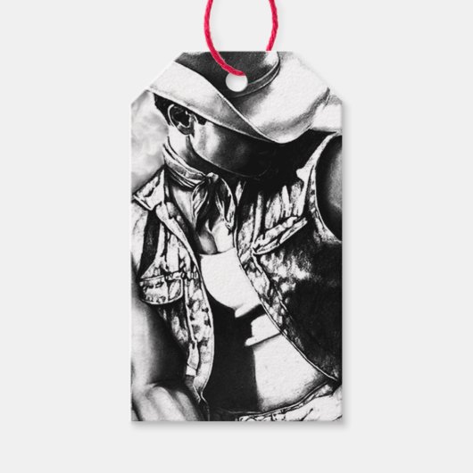 Geschenkpackung für Männer Cowboy Country Fine Art Geschenkanhänger (Vorderseite)