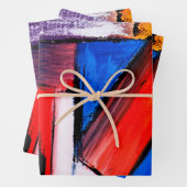 Geschenkpackung für moderne Kunst Geschenkpapier Set (Beispiel)