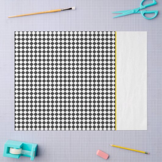 Geschenkpackung für Schwarz-weiße Schachbrettfahre Seidenpapier (Basteln)