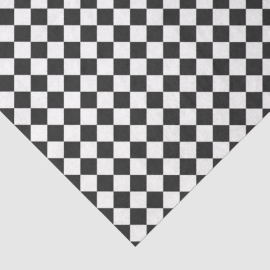 Geschenkpackung für Schwarz-weiße Schachbrettfahre Seidenpapier (Detail)