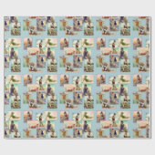 Geschenkpackung für Vintage Badebekleidung Geschenkpapier (Flach)