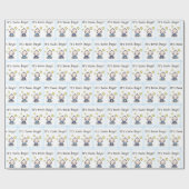 Geschenkpackung für zwei Jungen, Babydusche Geschenkpapier (Flach)