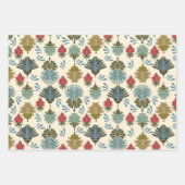 Geschenkpackung mit orientalischem Blumenmuster Geschenkpapier Set (Vorderseite)