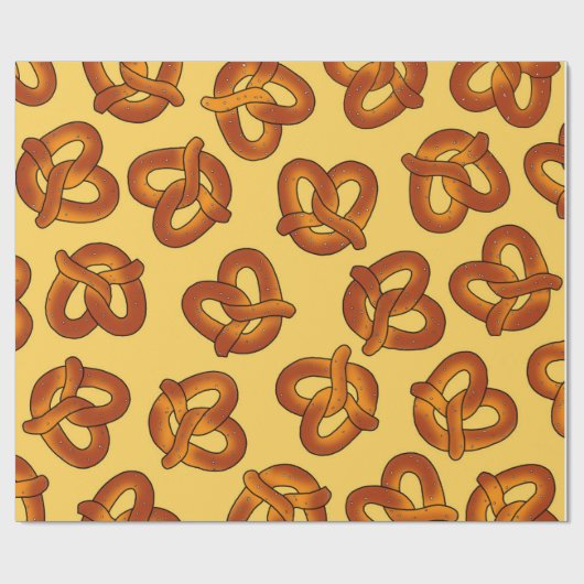 Geschenkpackung mit weichem Brezel Geschenkpapier (Flach)