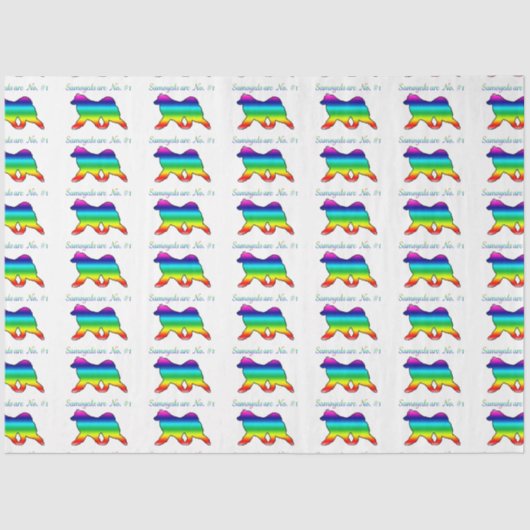 Geschenkpackung Nr.1 - Samoyed No.1; Matching-Elem Seidenpapier (Vorderseite)